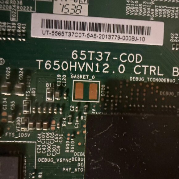 Samsung OEM 65" LED TV T-Con Board: BN95-01954A, UN65JS8500FXZA, UN65JS8500F - Picture 2 of 3